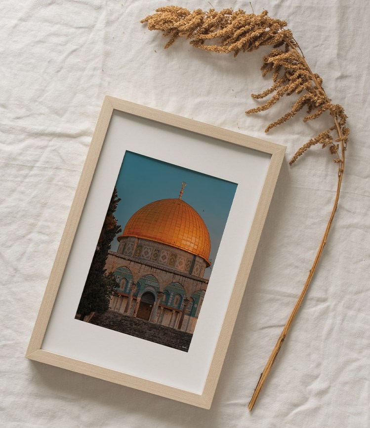 dome of rock mosque scene